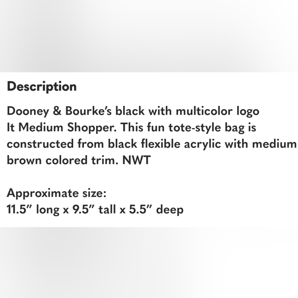 Dooney & Bourke IT Medium Shopper Tote - Picture 8 of 9